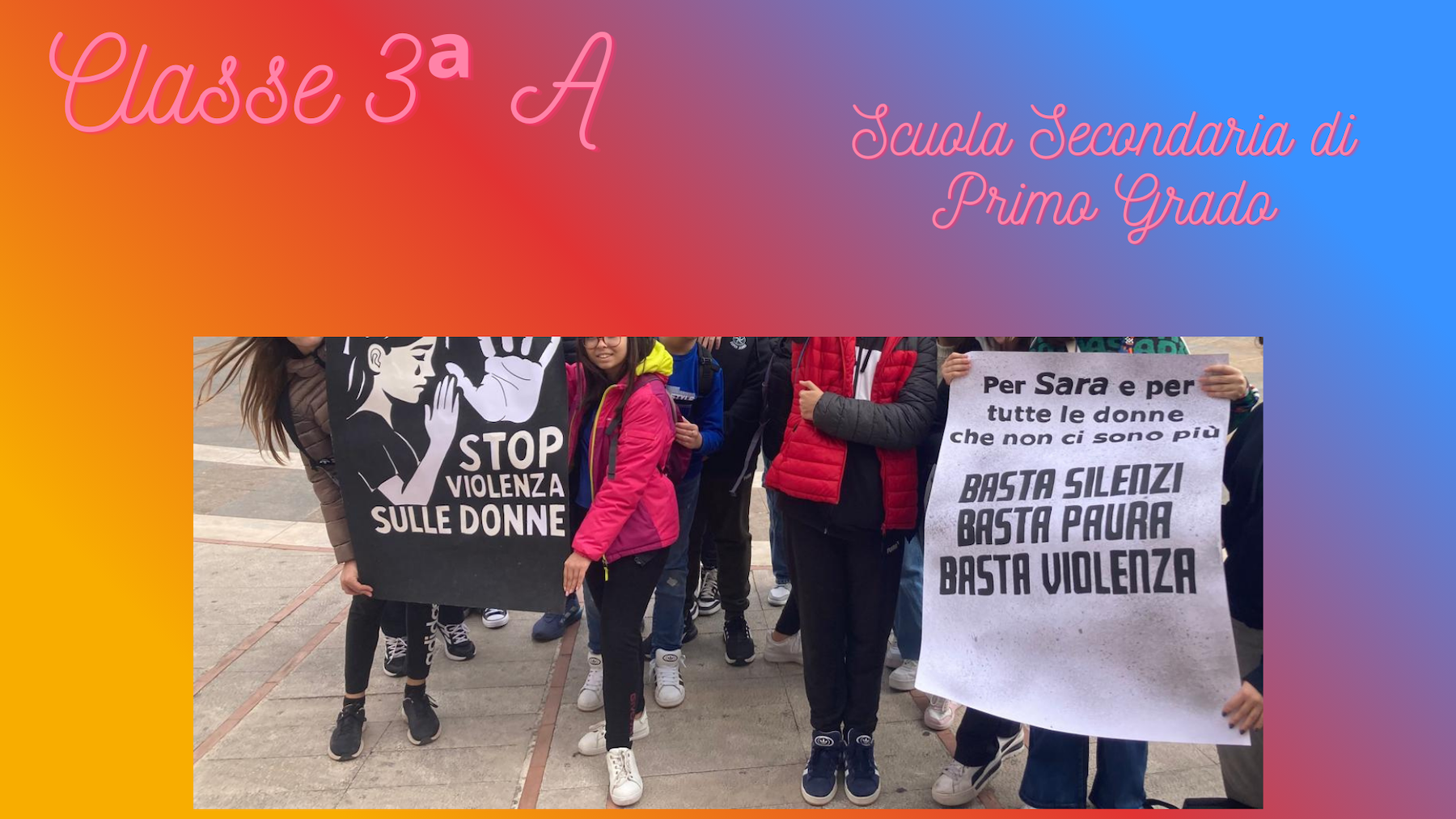 Classe 3^ A Scuola Secondaria